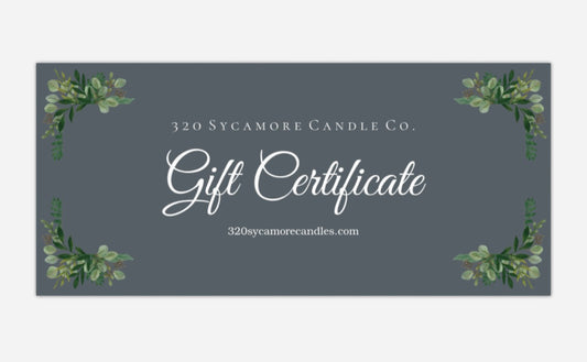 320 Sycamore Candle Gift Card
