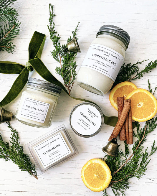 Christmas Eve Hand Poured Pure Soy Candles and Melts