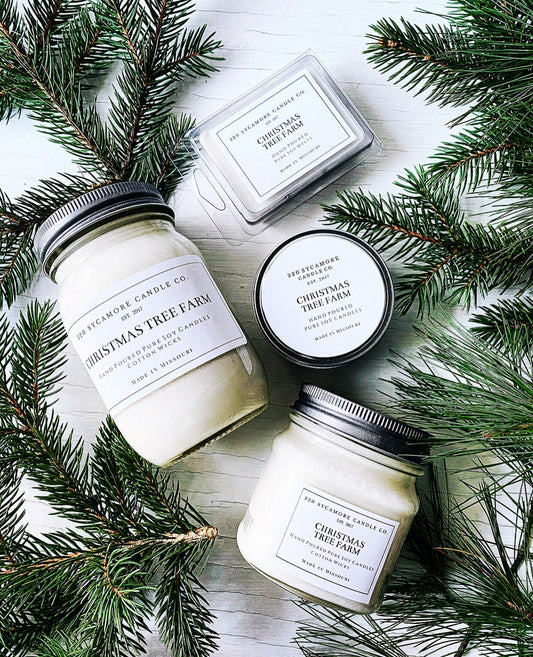 Christmas Tree Farm Hand Poured Pure Soy Candles and Melts